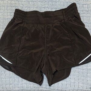Women's Black 4 inch Lulu Athletic Shorts